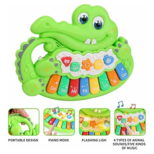 Instrumento Musical Juguete Piano Cocodrilo