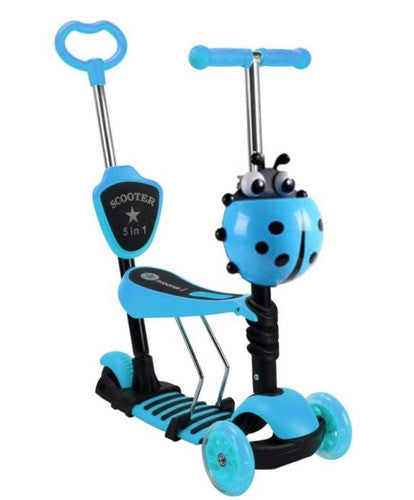 Patineta Scooter Monopatín 5 En 1 Niños