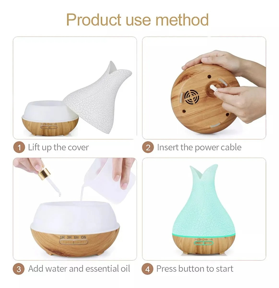 Humidificador Difusor De Aromas Florero