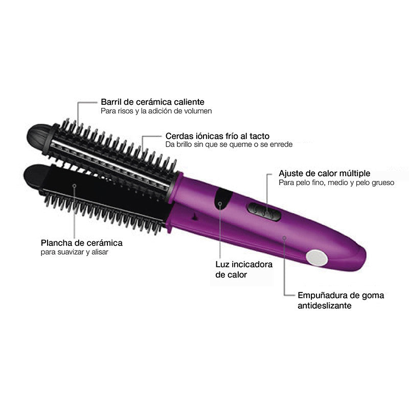 Cepillo Plancha Ceramica Alisador MI0030