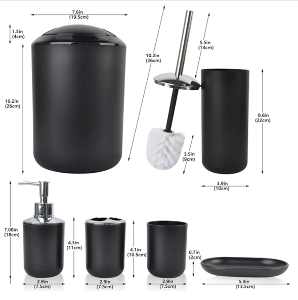 Set Accesorios De Baño Juego X6