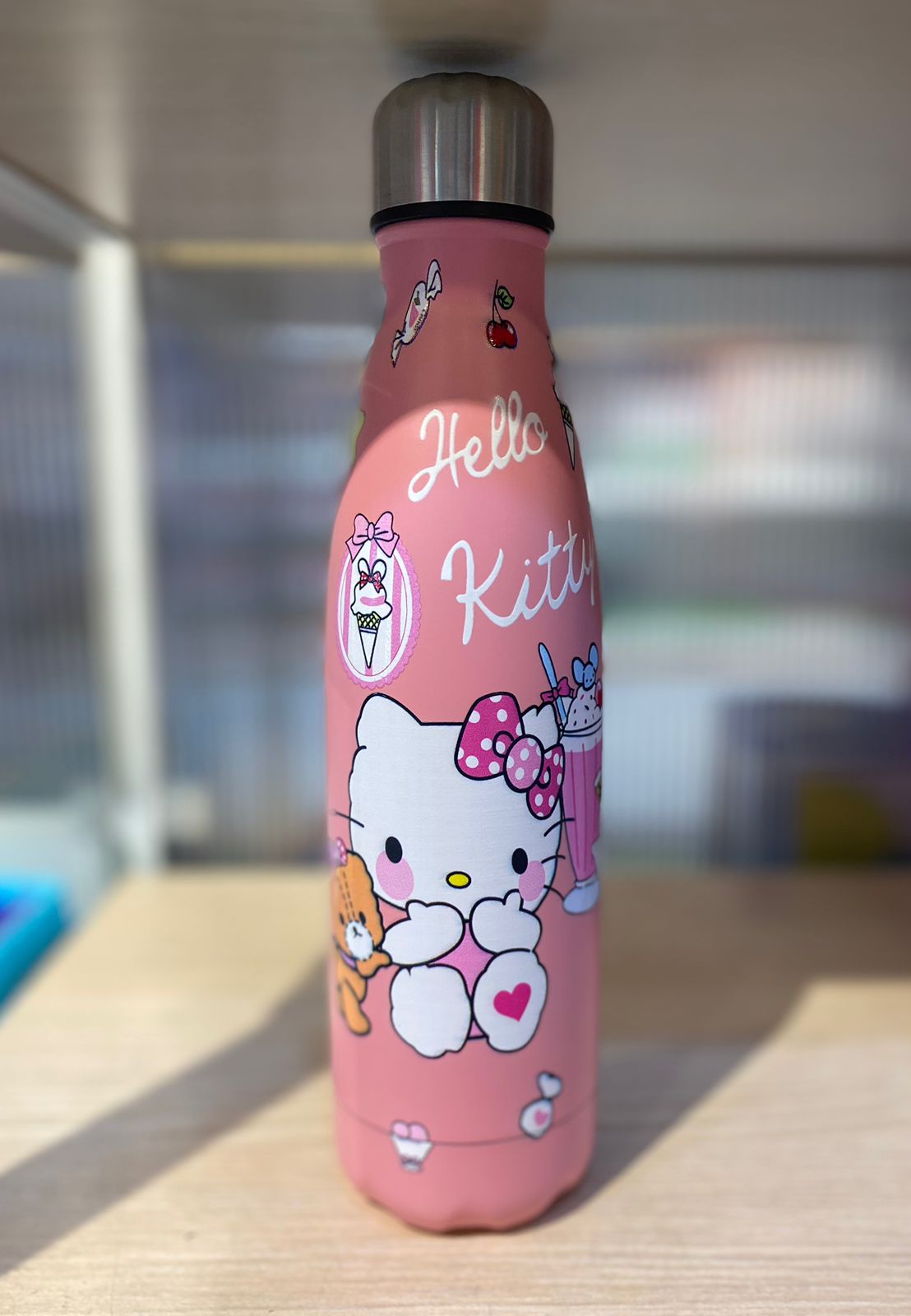 Termo Botella En Acero Personajes Hello Kitty