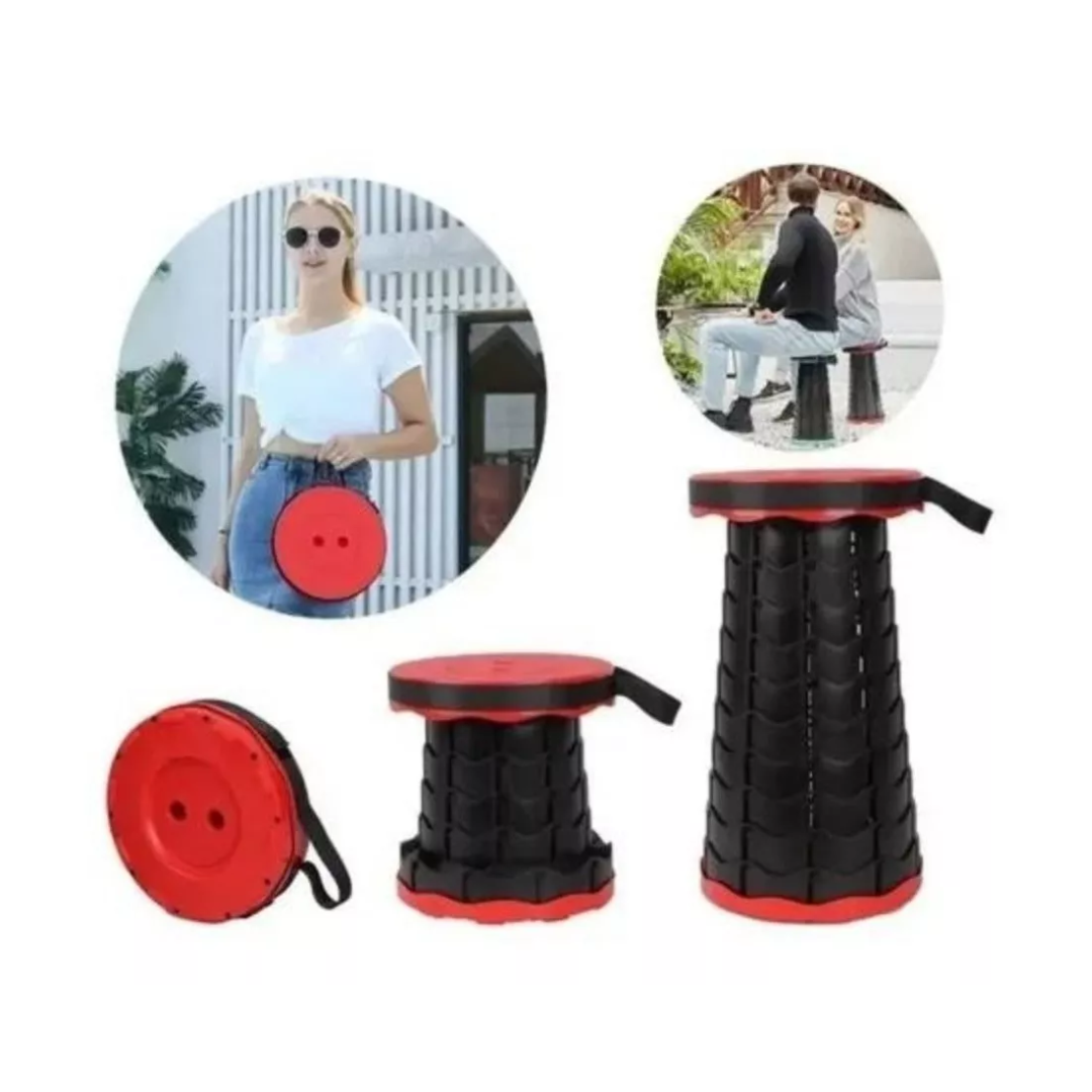 Silla Plegable Redonda Butaca Retráctil